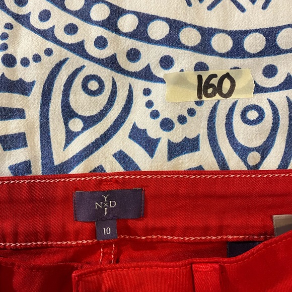 NYDJ RED SKINNY JEANS SIZE 9/10 30 28” ANKLE BEAUTIFUL EUC SLIMMING WONEN - Picture 13 of 13